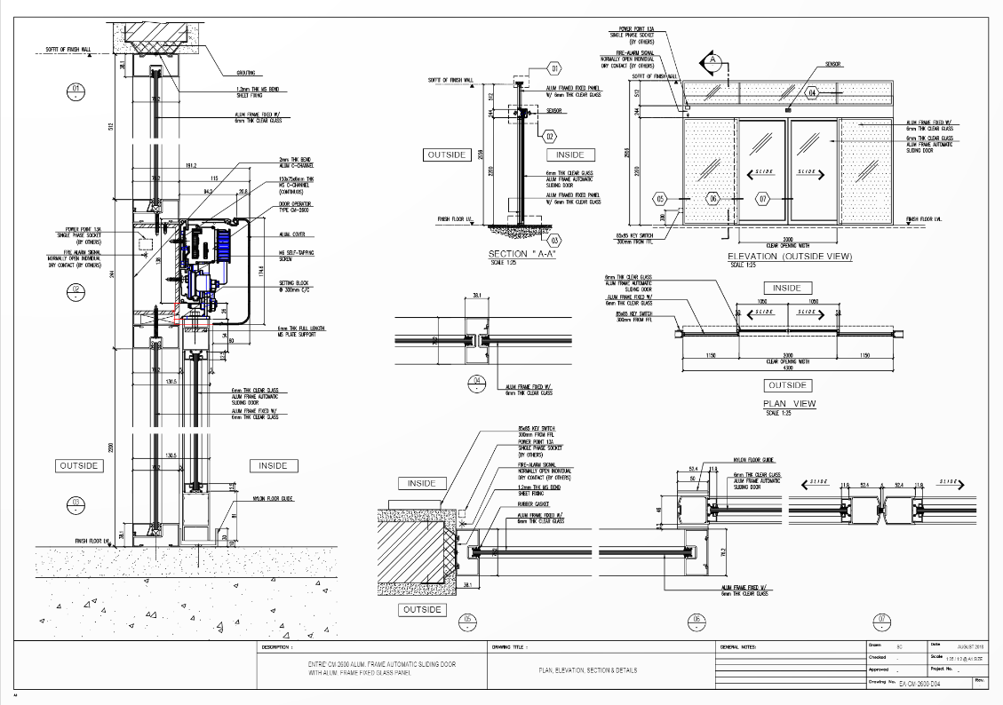 CM2600 Heavy Duty Slider Entr Automatics Pte Ltd CM2600 Heavy Duty Slider Entr Automatics Pte Ltd